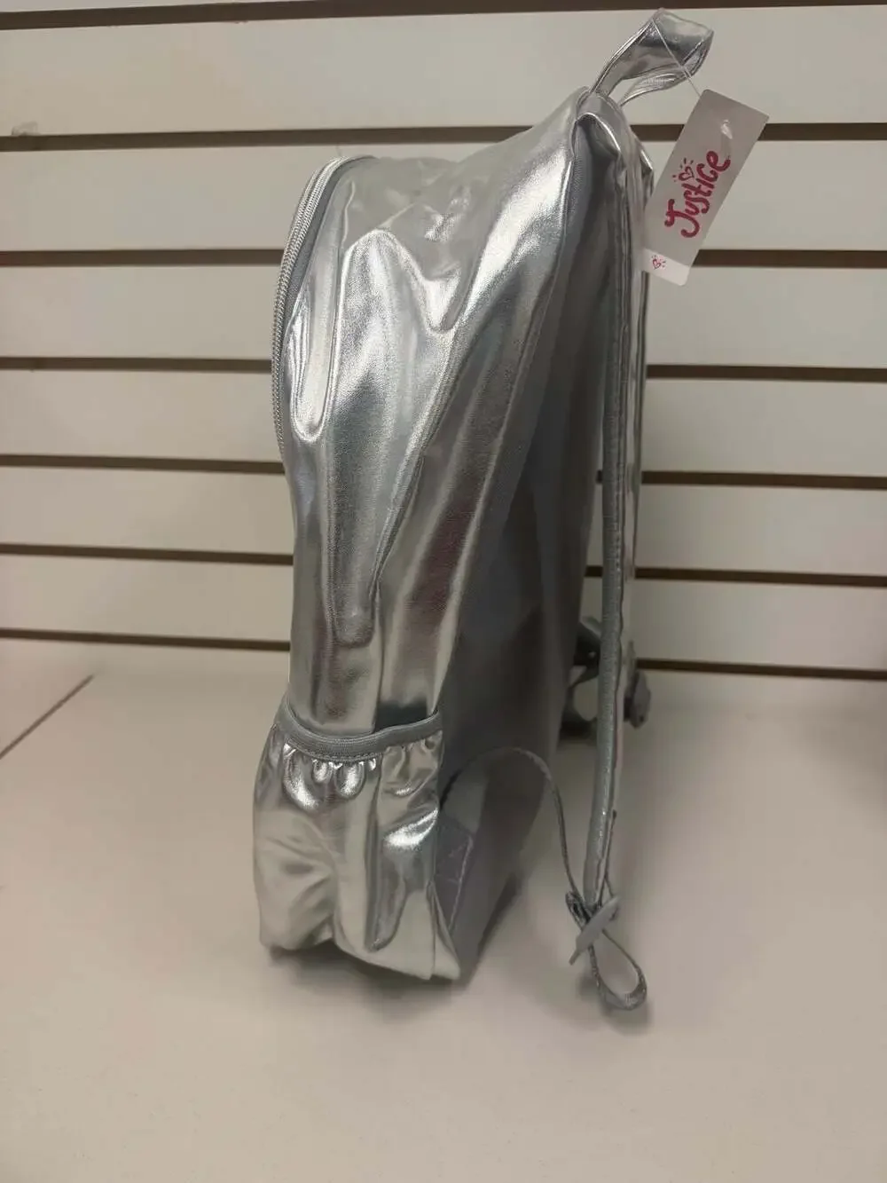 Justice Girls Metallic & Glitter Backpack & Lunch Box  Initial T NWT